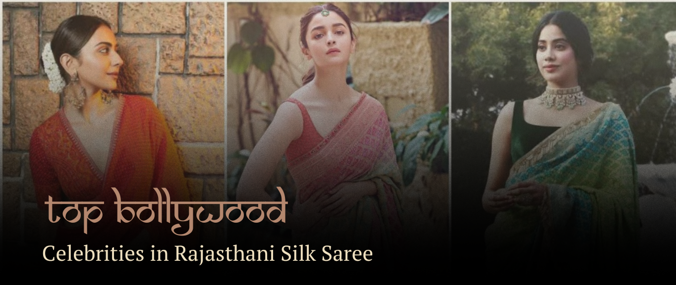 Top Bollywood Celebrities in Rajasthani Silk Saree