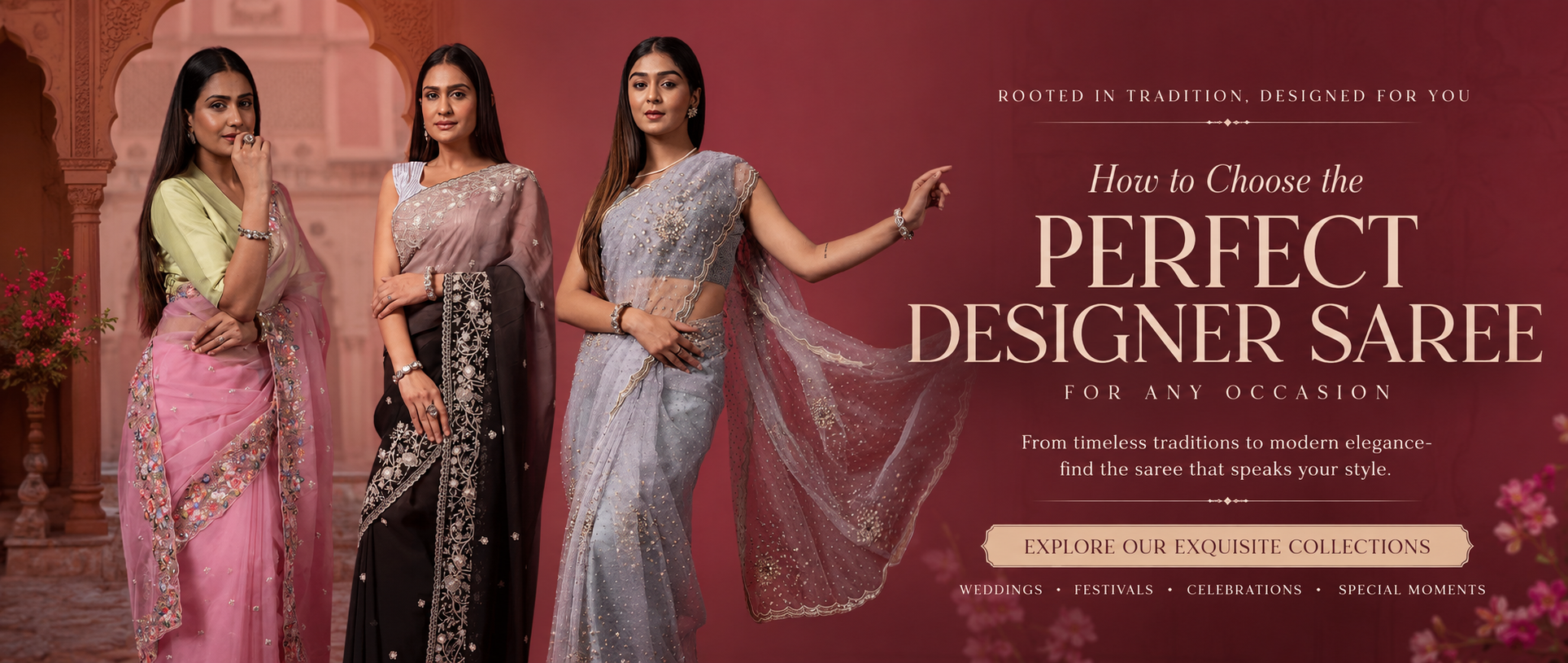 How to Choose the Perfect Designer Saree for Any Occasion