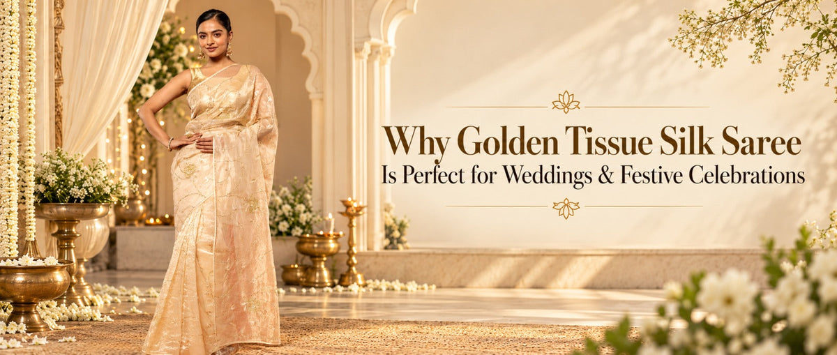 Golden Tissue Silk Saree