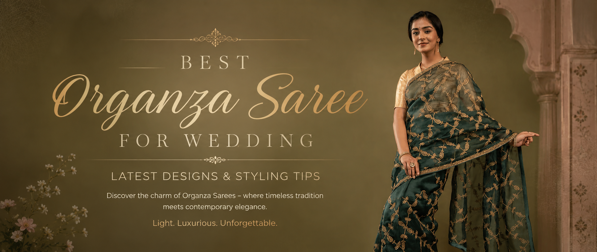 Best Organza Saree for Wedding: Latest Designs & Styling Tips