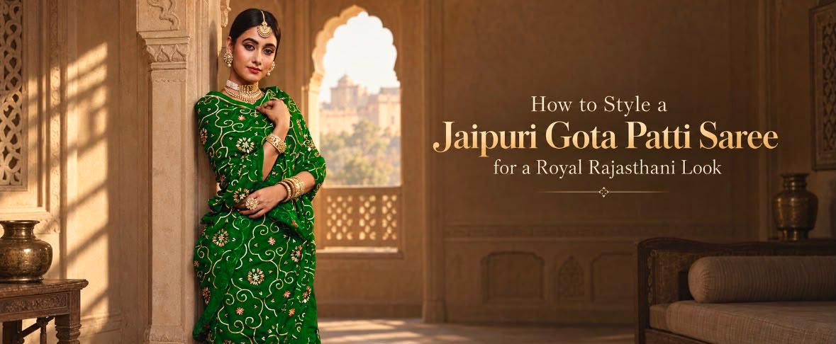 Jaipuri Gota Patti Saree