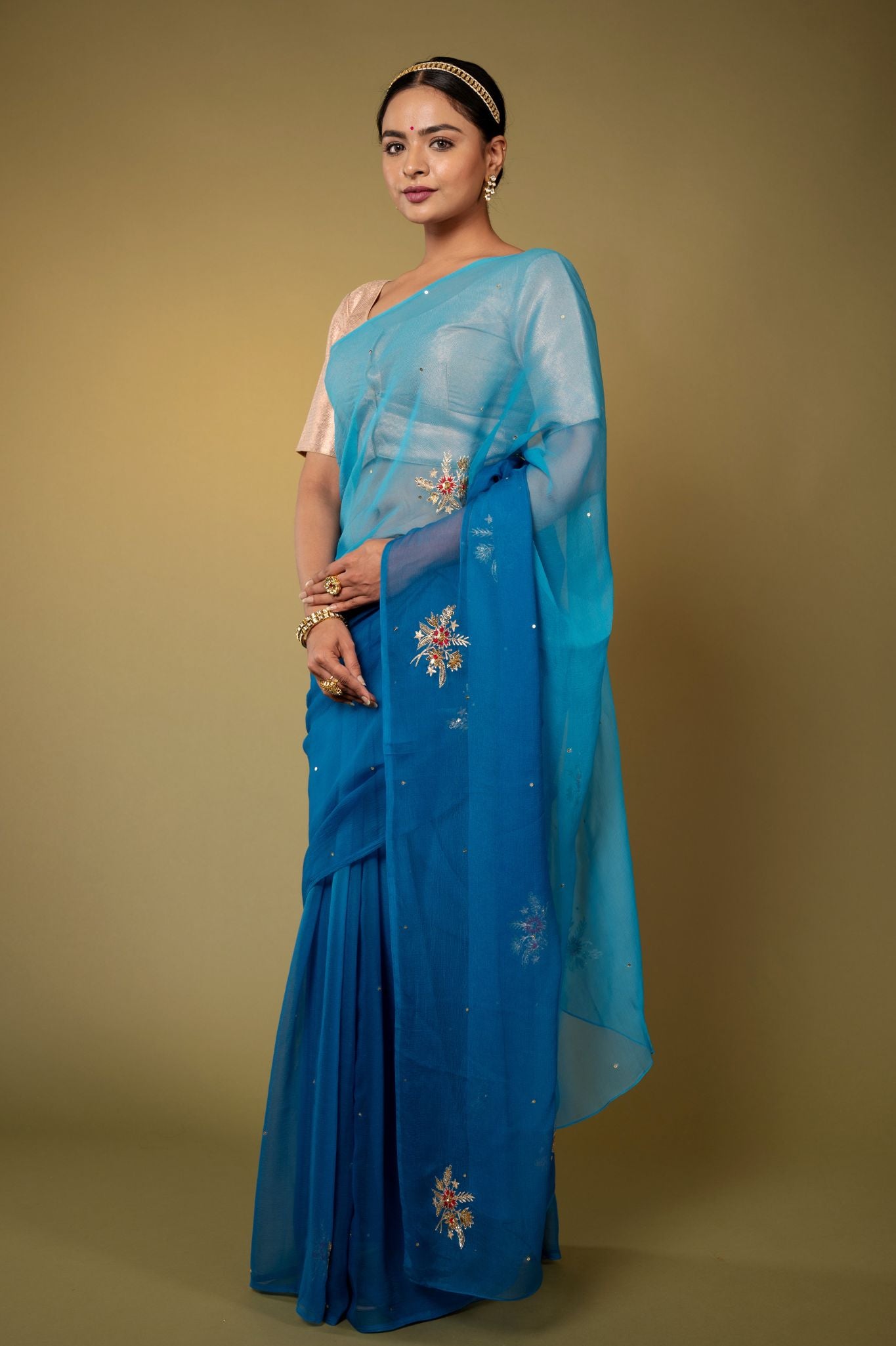 Neelam Noor Chiffon Saree