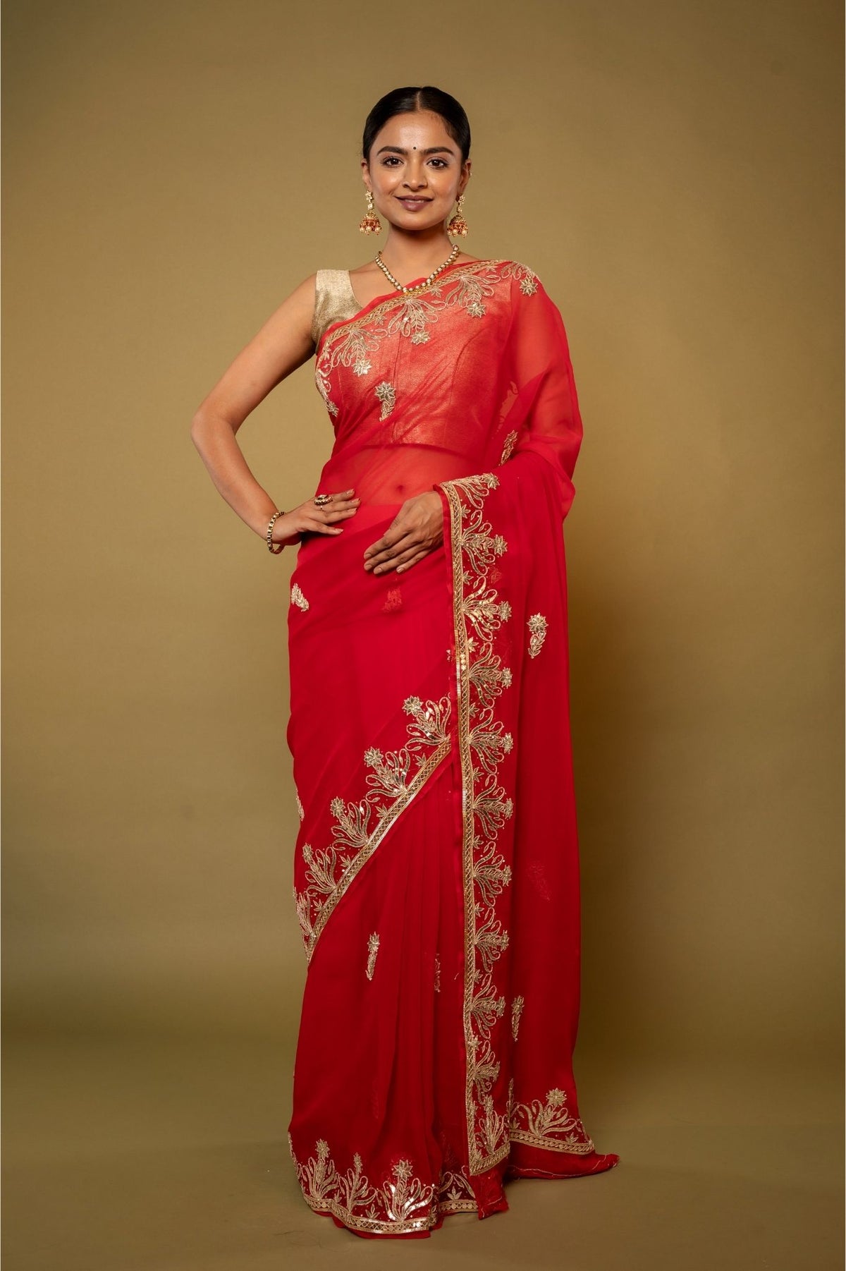 Raas Gottapati Border Saree-105