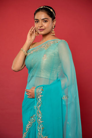 Gotapatti Work Saree