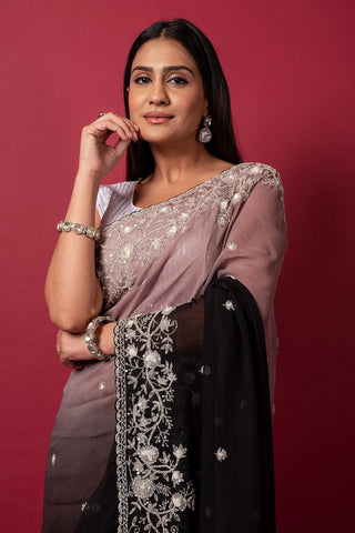 Cocktail Vanilla Saree