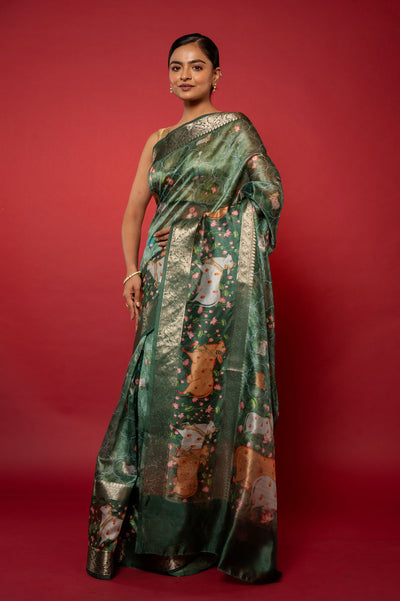 Rashida Printed Silk Saree