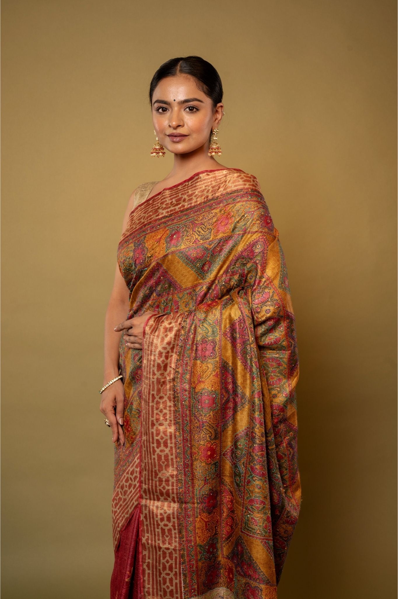 Maheema Tussar Silk Saree