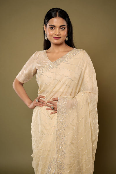 Swetah Organza Saree