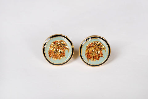 Enamel Eagle Cufflinks