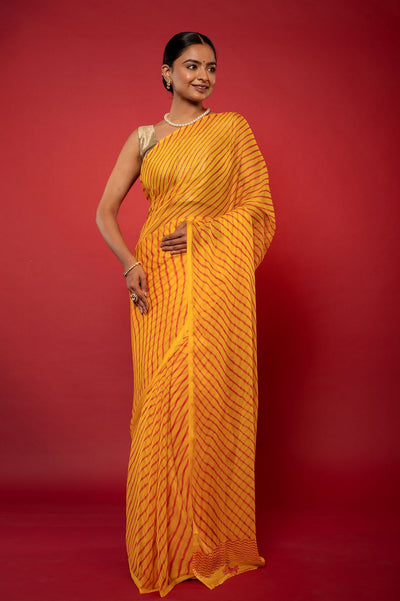 Washable Lehariya Saree