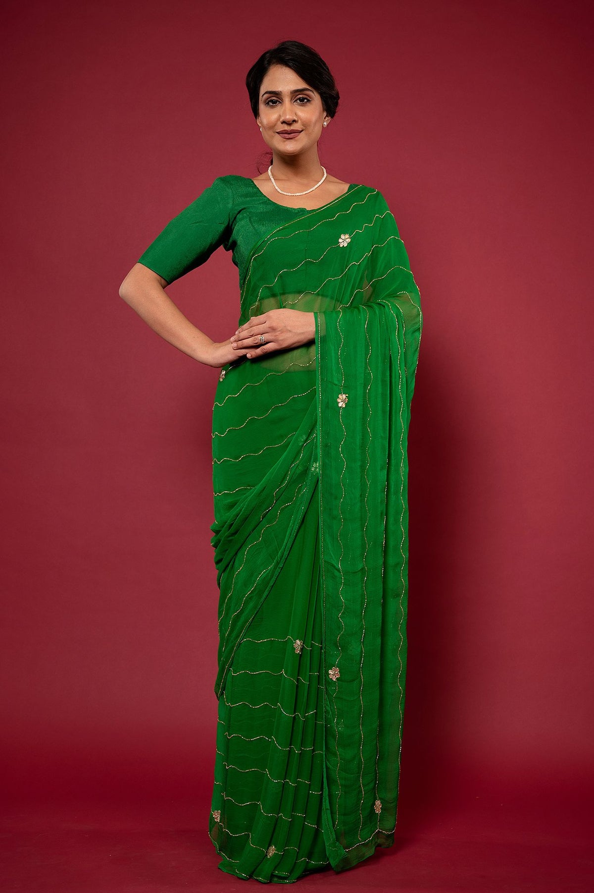 Viscose Chiffon All Over Saree