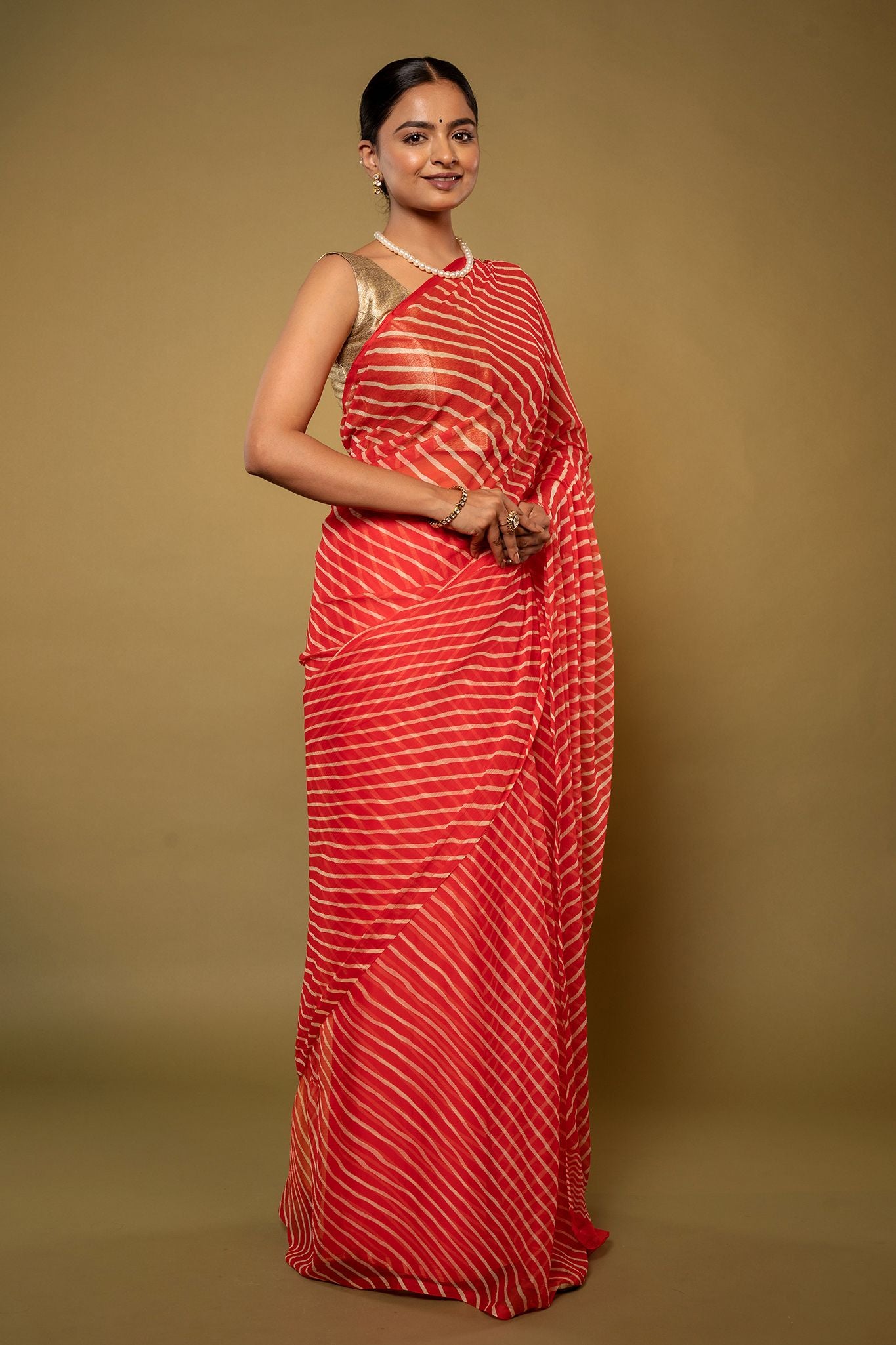 Washable Lehariya Saree