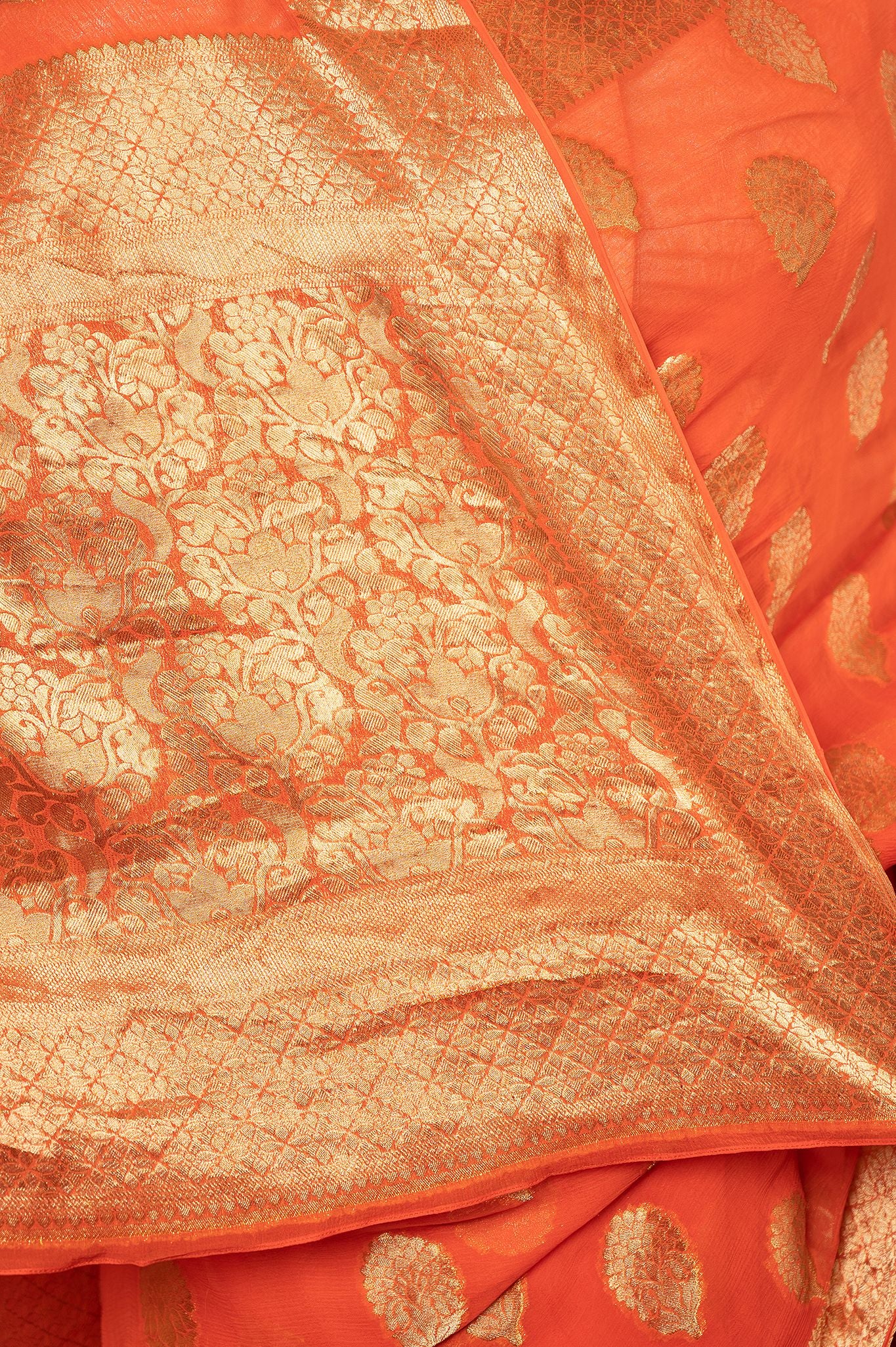 Viscose Chiffon Banarsi Khaddi Saree