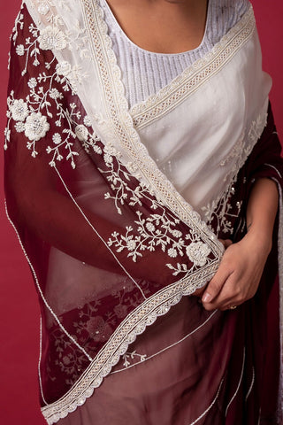 Cocktail Turftan Saree