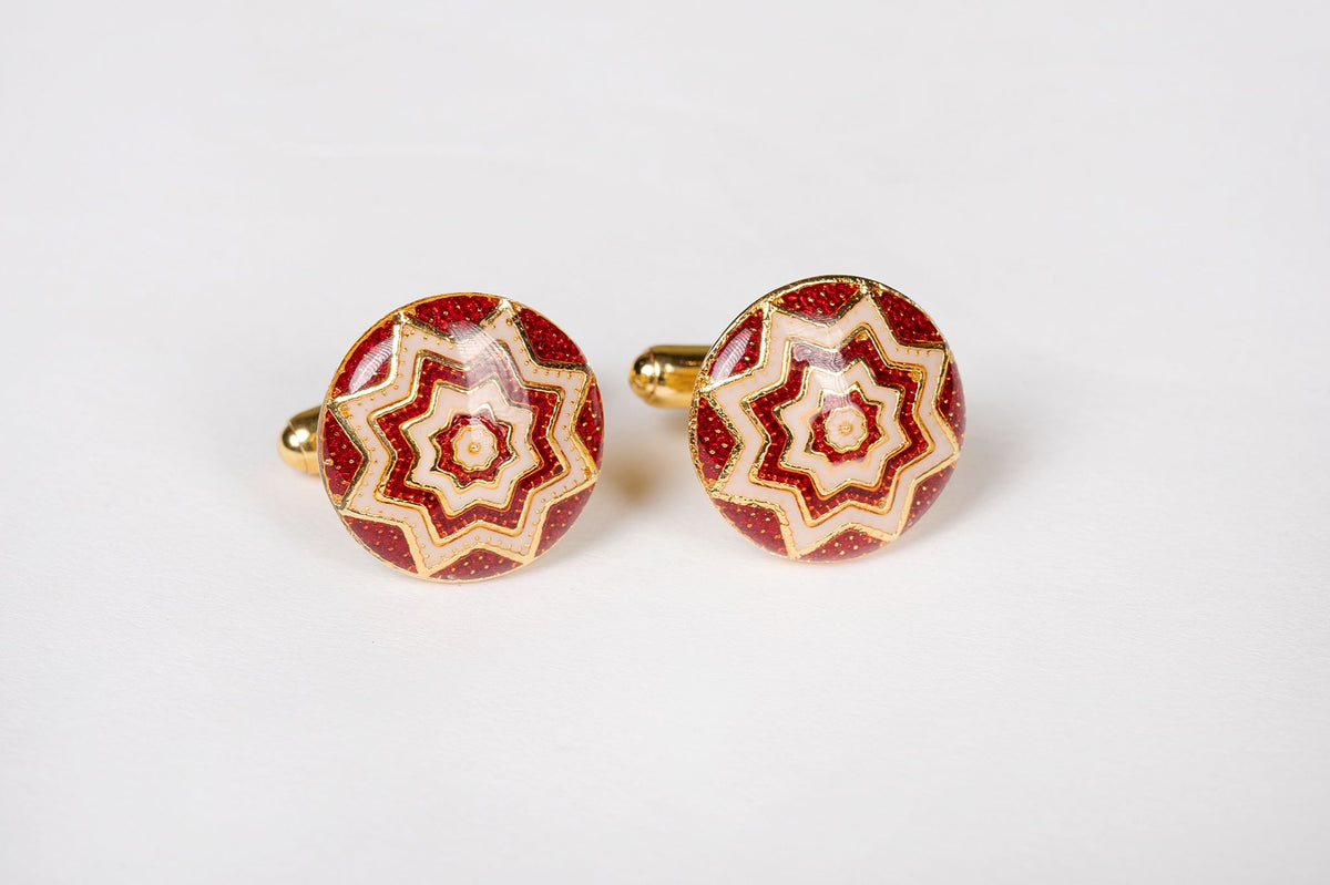 Enamel Sitara Cufflinks