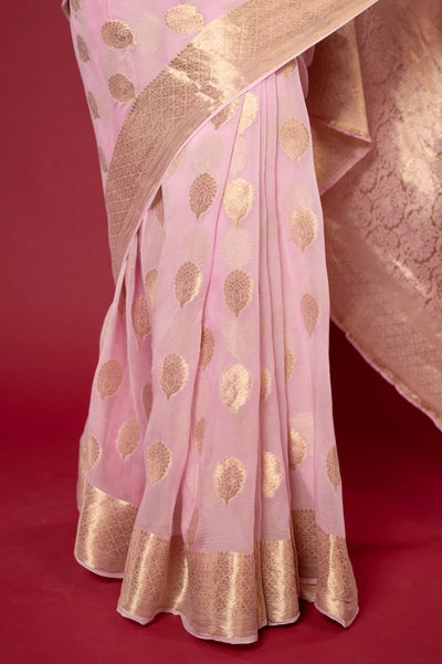 Viscose Chiffon Banarsi Khaddi Saree