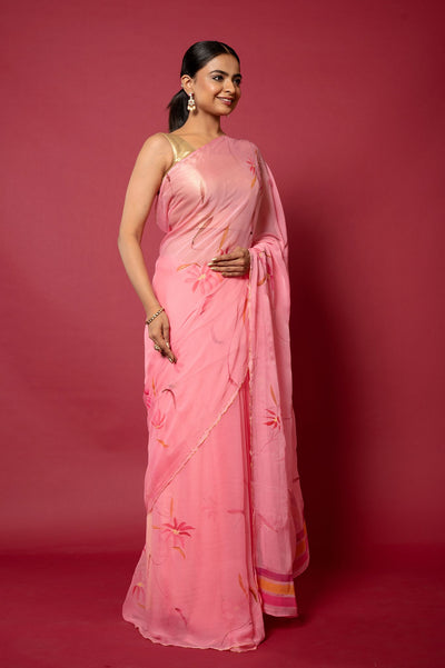 Handpainted Rashida Saree