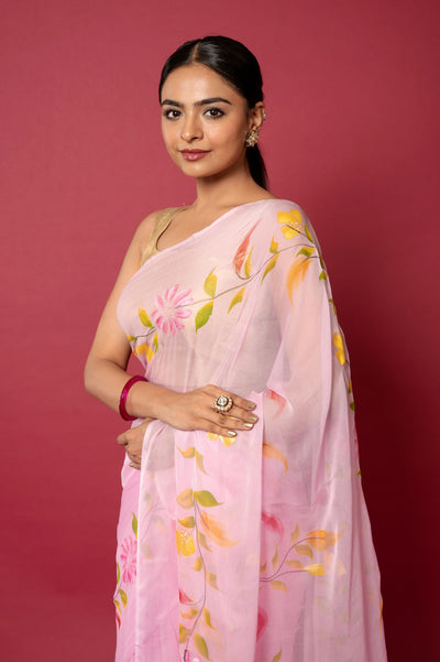 Handpainted Rashida Saree