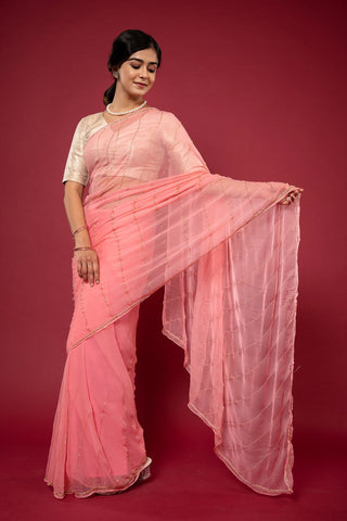 Viscose Chiffon Kardhana Saree