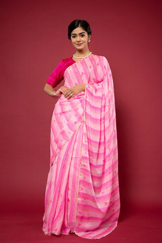 Viscose Chiffon All Over Work Saree