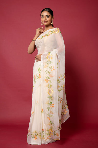 Handpainted Rashida Saree