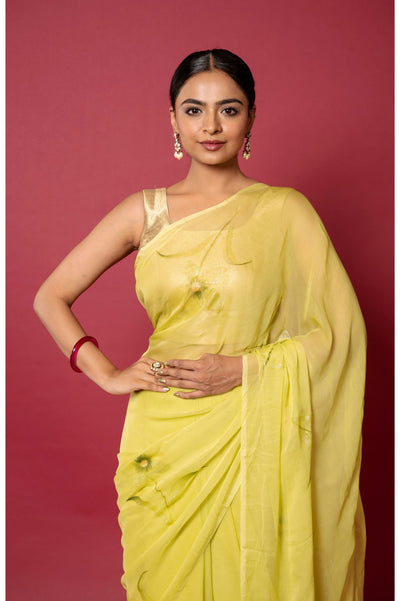 Handpainted Rashida Saree