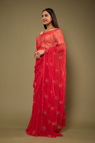 Viscose Chiffon All Over Saree