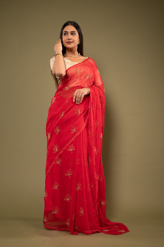 Viscose Chiffon All Over Saree