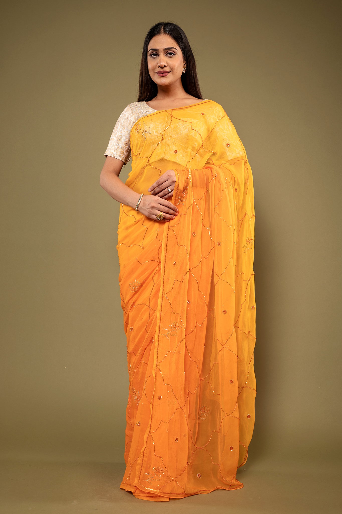 Viscose Chiffon All Over Saree