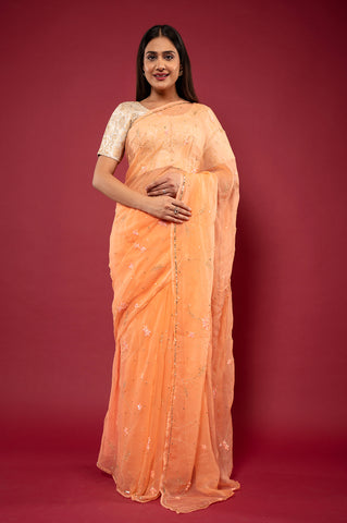 Viscose Chiffon Kardhana Saree