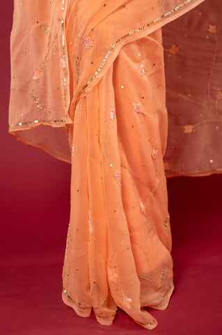 Viscose Chiffon Kardhana Saree