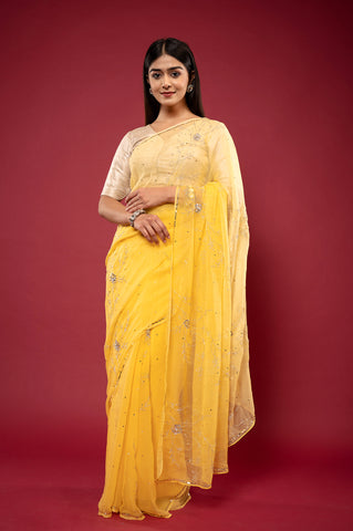 Viscose Chiffon Kardhana Saree