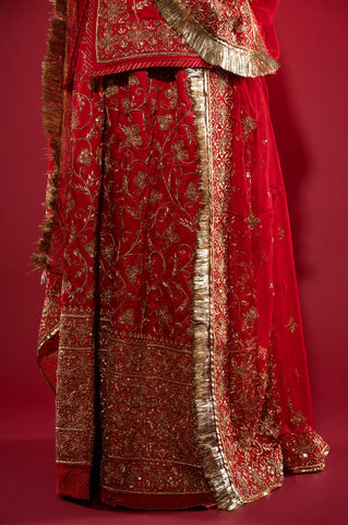 Zardozi work Bridal Rajputi Poshak