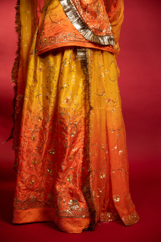 Satin Silk Rajputi Poshak