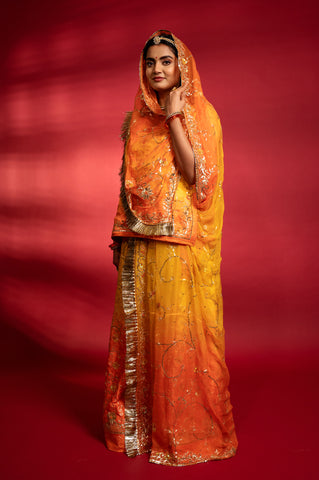 Satin Silk Rajputi Poshak