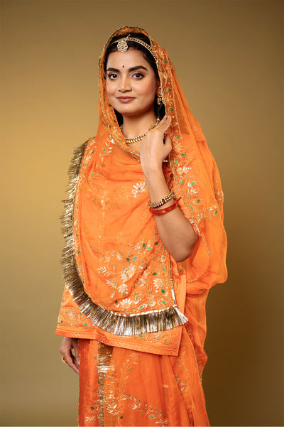 Satin Silk Narangi Poshak