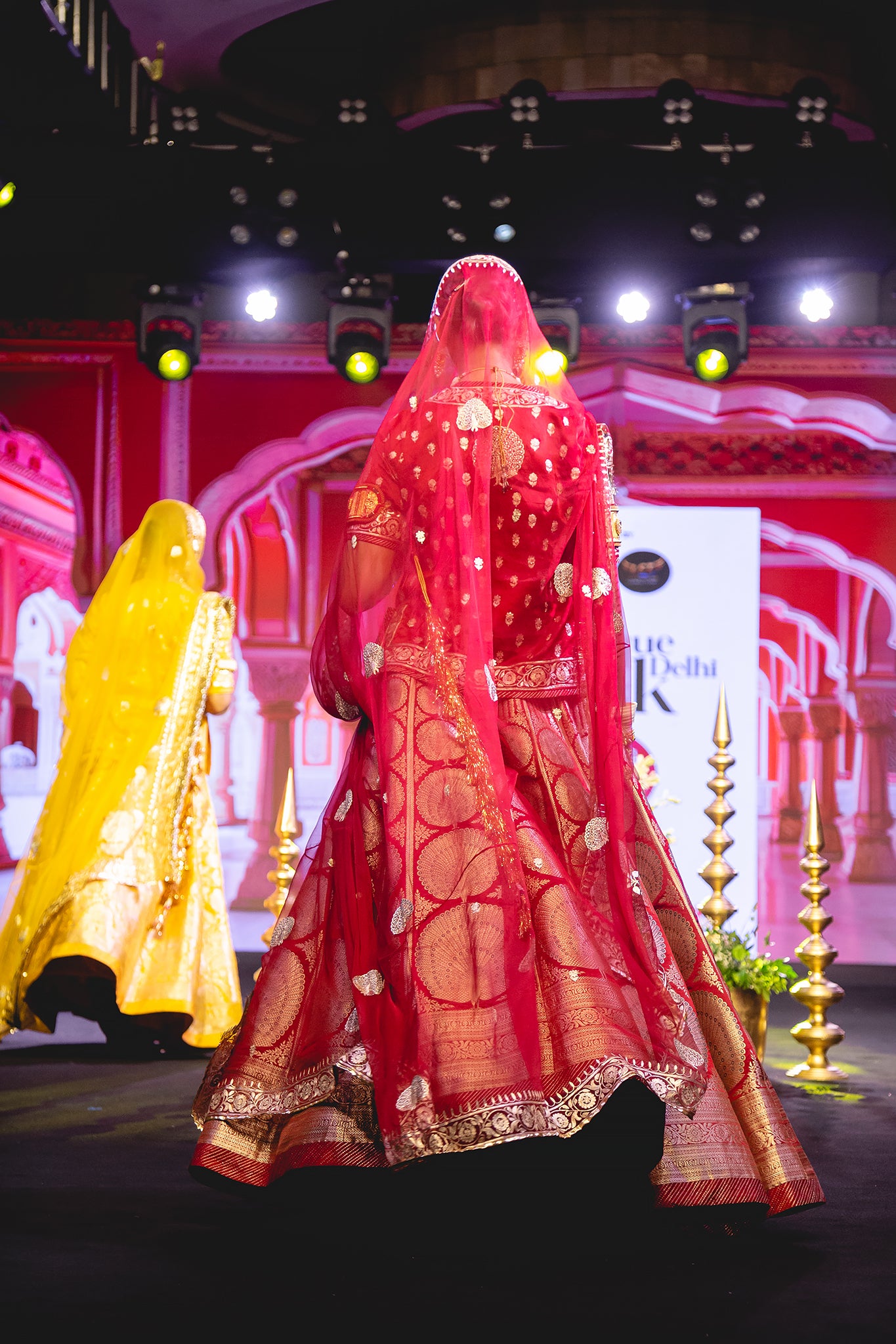 Red Banarsi Zari  Handwoven Saree With Pure Odhana (Unstitched)