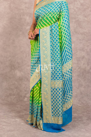 Shaded Bandhej Saree