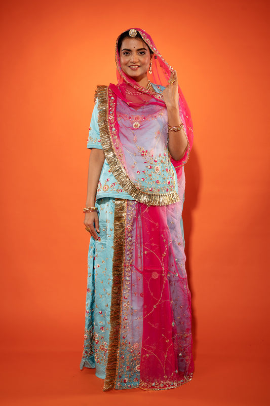 Zardozi work Rajputi Poshak