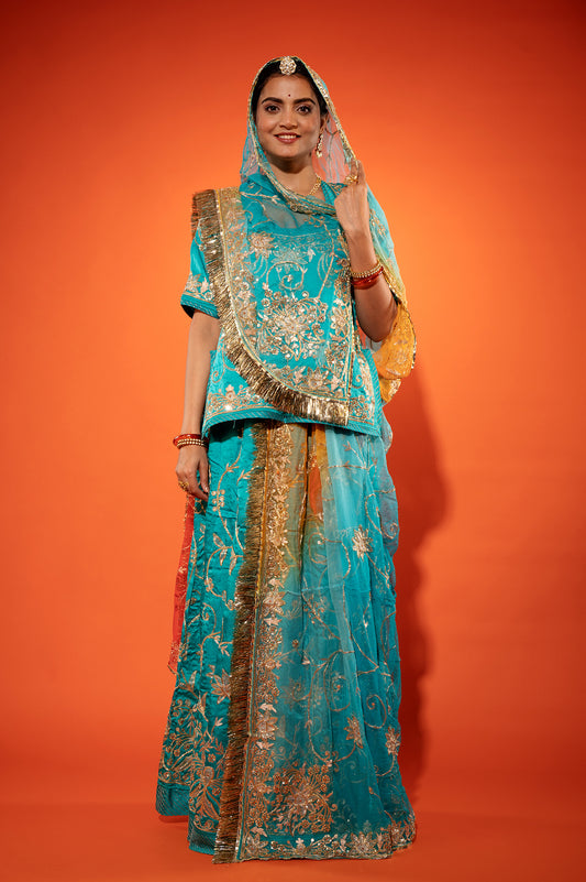 Zardozi work Rajputi Poshak