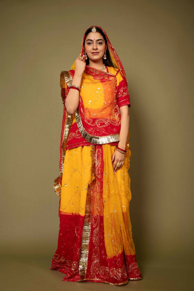 Satin Silk Piliya Poshak