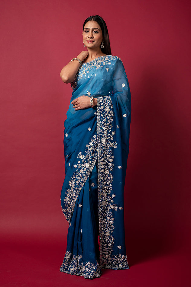 Cocktail Aegean Saree