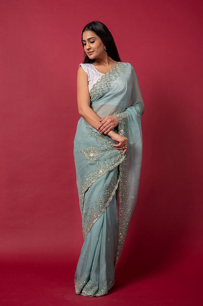 Cocktail Mint 032 Saree