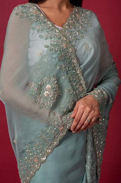 Cocktail Mint 032 Saree