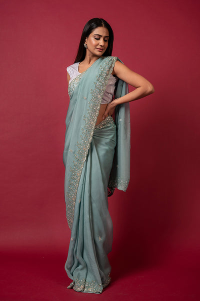 Cocktail Mint 032 Saree