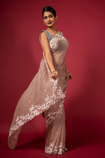 Cocktail Tan 047 Saree