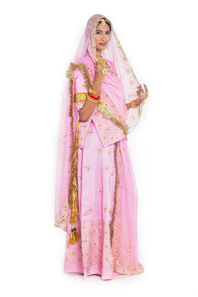 Pink Aari Katori Poshak - Yuvti