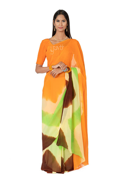 Shaded Pure Chiffon Saree