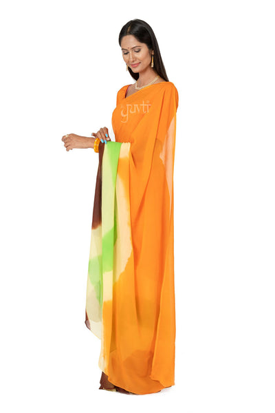 Shaded Pure Chiffon Saree