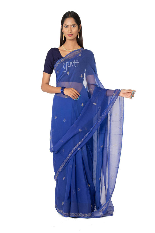 Phawari Viscose Chiffon Saree - Yuvti